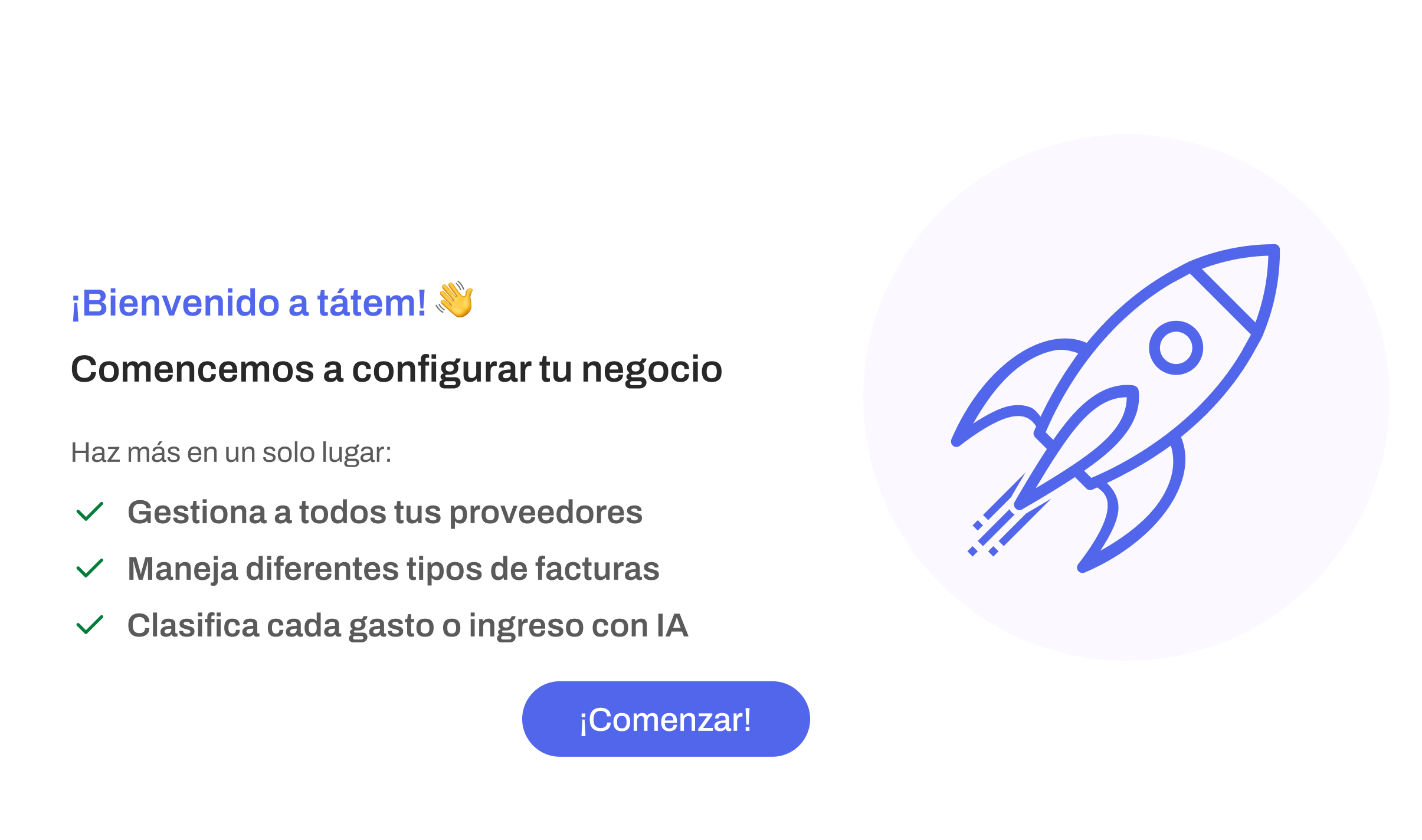 Pantalla de registra tu negocio